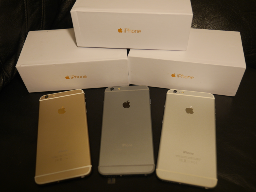 all three colors of iPhone 6 Plus clone